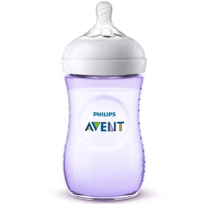 Avent Natural Babyfles Paars 260ml