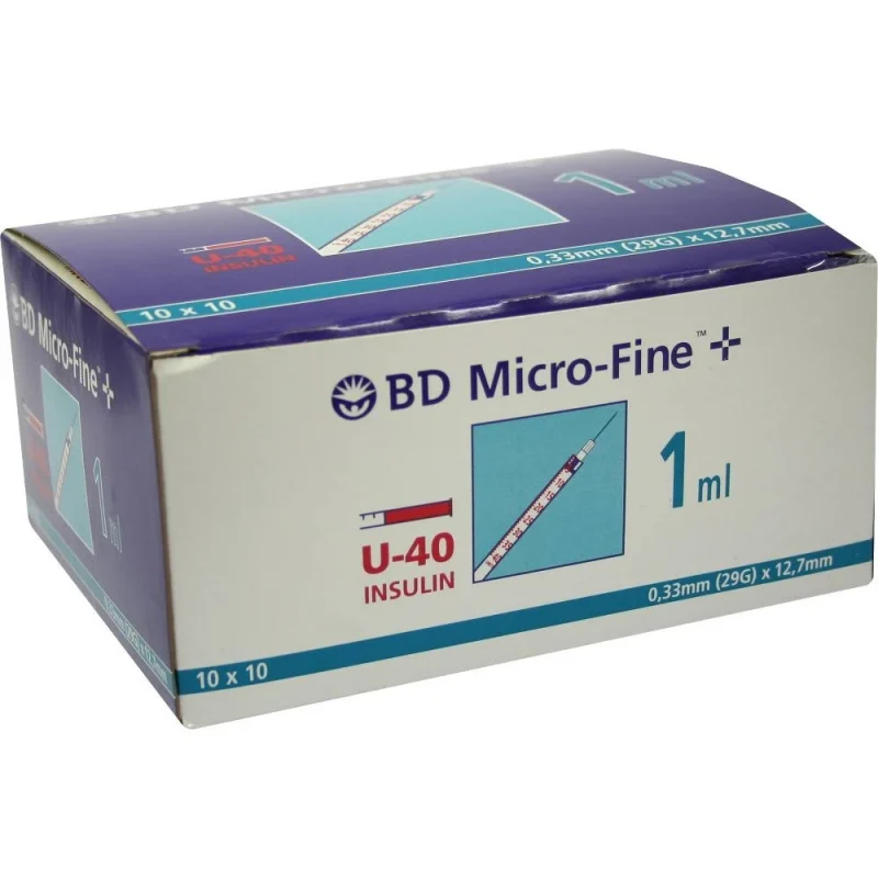 Bd Micro Fine Insulinespuit 0 33mm 29g X12 7mm 1 0ml U 40