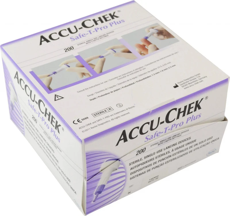 Accu Chek Safe T Pro Plus Lancet 200 Stuks