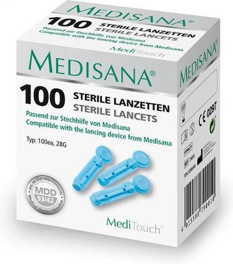 Medisana Meditouch 2 Lancetten 100 Stuks