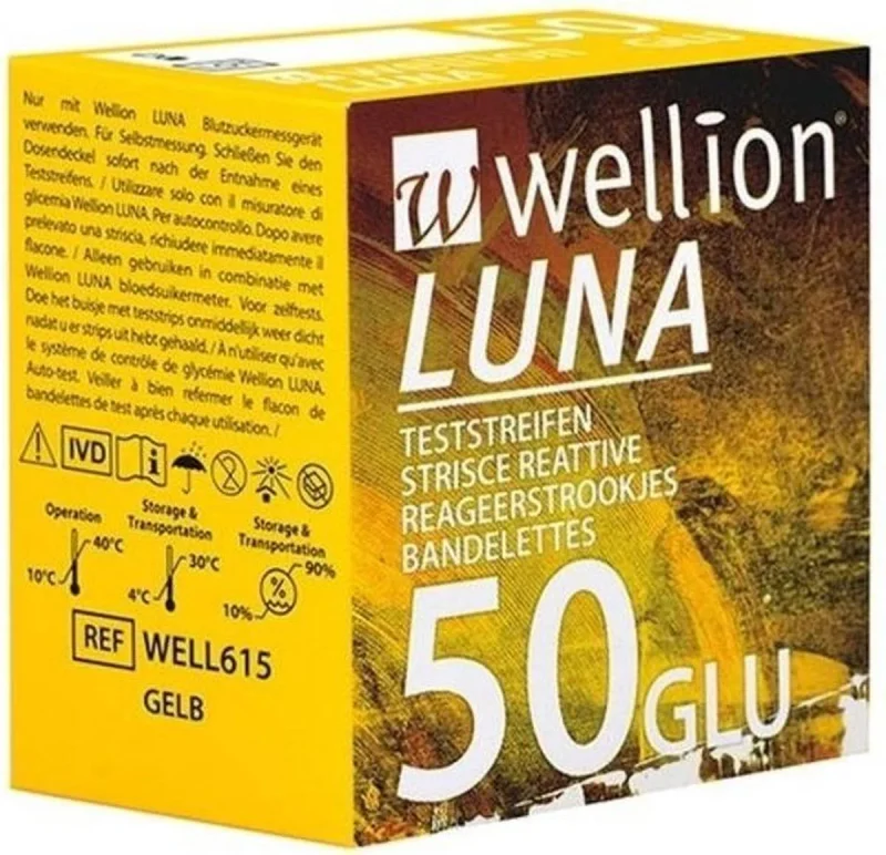 Wellion Luna Teststrips 50 Stuks