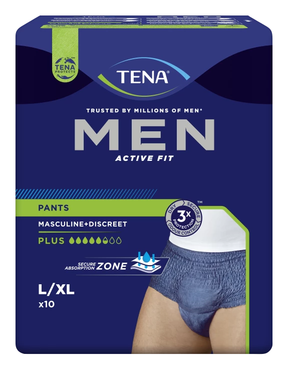 Tena Tena Men Active Fit Pants Plus S M Of L Xl 1